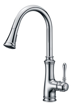 ANZZI Luna Single Handle Pull-down Sprayer Kitchen Faucet In Polished Chrome - KF-AZ1131CH