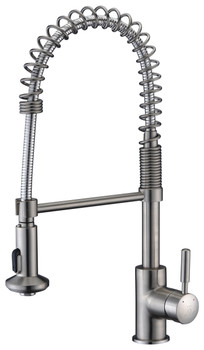 ANZZI Eclipse Single Handle Pull-down Sprayer Kitchen Faucet In Brushed Nickel - KF-AZ1673BN