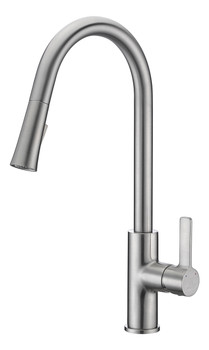 ANZZI Serena Single Handle Pull-down Sprayer Kitchen Faucet In Brushed Nickel - KF-AZ1675BN