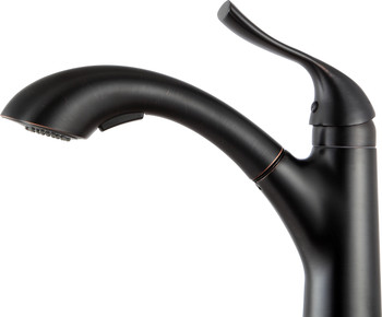 ANZZI Di Piazza Single-handle Pull-out Sprayer Kitchen Faucet In Oil Rubbed Bronze - KF-AZ205ORB