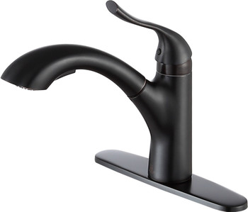 ANZZI Navona Single-handle Pull-out Sprayer Kitchen Faucet In Oil Rubbed Bronze - KF-AZ206ORB