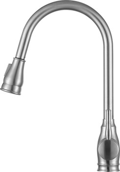 ANZZI Bell Single-handle Pull-out Sprayer Kitchen Faucet In Brushed Nickel - KF-AZ215BN