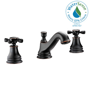 ANZZI Melody Series 8 In. Widespread 2-handle Mid-arc Bathroom Faucet In Oil Rubbed Bronze - L-AZ007ORB