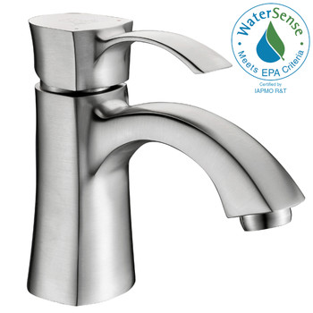 ANZZI Alto Series Single Hole Single-handle Mid-arc Bathroom Faucet In Brushed Nickel - L-AZ012BN