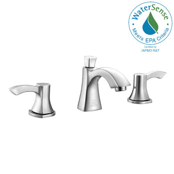 ANZZI Sonata Series 8 In. Widespread 2-handle Mid-arc Bathroom Faucet In Brushed Nickel - L-AZ015BN