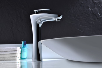 ANZZI Crown Series Single Handle Vessel Sink Faucet In Polished Chrome - L-AZ022