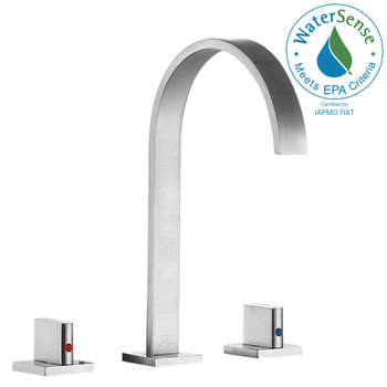 ANZZI Sabre 8 In. Widespread 2-handle Bathroom Faucet In Brushed Nickel - L-AZ183BN