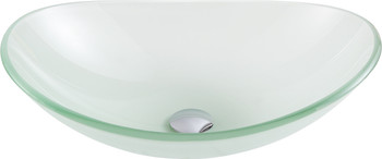 ANZZI Forza Series Deco-glass Vessel Sink In Lustrous Frosted - LS-AZ086