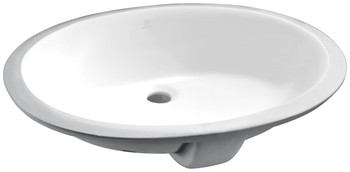 ANZZI Rhodes Series 7.75 In. Ceramic Undermount Sink Basin In White - LS-AZ109