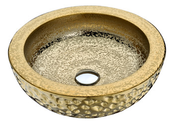 ANZZI Regalia Series Vessel Sink In Speckled Gold - LS-AZ179