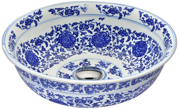 ANZZI Cadence Series Vessel Sink In Décor White - LS-AZ186