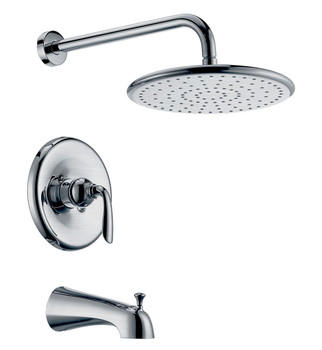 ANZZI Meno Series Single-handle 1-spray Tub And Shower Faucet In Brushed Nickel - SH-AZ032BN