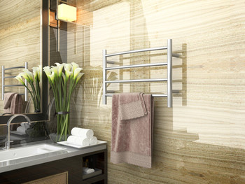 ANZZI Glow 4-bar Electric Towel Warmer In Brushed Nickel - TW-AZ018BN