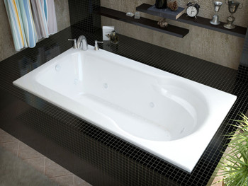 Atlantis Whirlpools Zepher 32 x 60 Rectangular Air & Whirlpool Jetted Bathtub - 3260ZDL