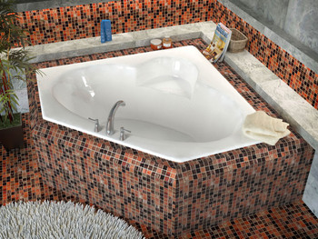 Atlantis Whirlpools Sublime 60 x 60 Corner Soaking Bathtub - 6060S