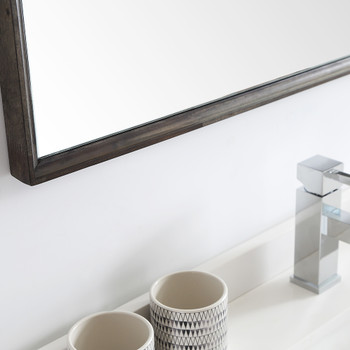Fresca Formosa 48" Floor Standing Double Sink Modern Bathroom Vanity W/ Open Bottom & Mirrors - FVN31-2424ACA-FS