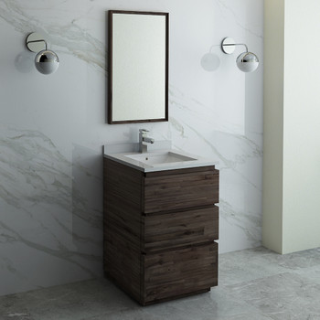 Fresca Formosa 24" Floor Standing Modern Bathroom Vanity W/ Mirror - FVN3124ACA-FC