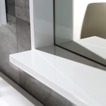 Fresca Allier 72" White Modern Double Sink Bathroom Vanity W/ Mirror - FVN8172WH