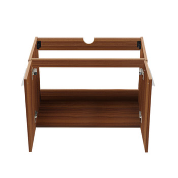 Fresca Vista 30" Teak Wall Hung Modern Bathroom Cabinet - FCB8089TK