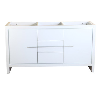 Fresca Allier 60" White Modern Double Sink Bathroom Cabinet - FCB8119WH