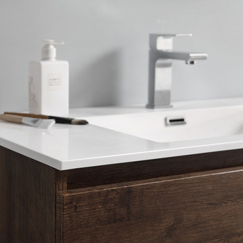 Fresca Lazzaro 36" Rosewood Free Standing Modern Bathroom Vanity W/ Medicine Cabinet - FVN9336RW