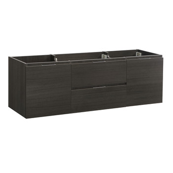 Fresca Valencia 60" Gray Oak Wall Hung Single Sink Modern Bathroom Cabinet - FCB8360GO