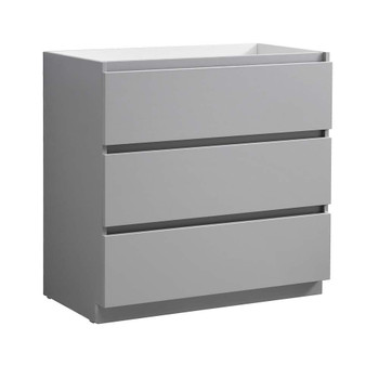 Fresca Lazzaro 36" Gray Free Standing Modern Bathroom Cabinet - FCB9336GR