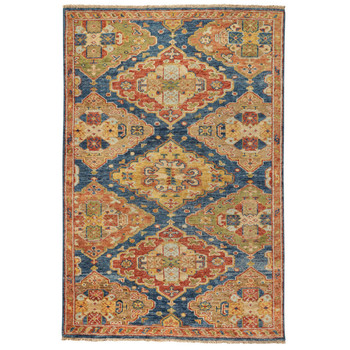 Capel Charleigh-Kazak Azure Multi 1206_455 Hand Knotted Rugs