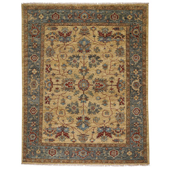 Capel Charleigh-Keshan Beige 1207_145 Hand Knotted Rugs