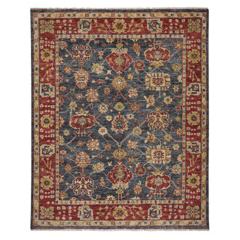 Capel Charleigh-Peshawar Blue Red 1209_470 Hand Knotted Rugs