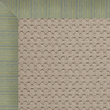 Capel Zoe-Grassy Mountain Blue Gold Stripe 1991_424 Machine Tufted Rugs