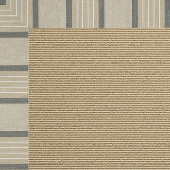 Capel Zoe-Sisal Beige Lt. Grey 1995_755 Machine Tufted Rugs