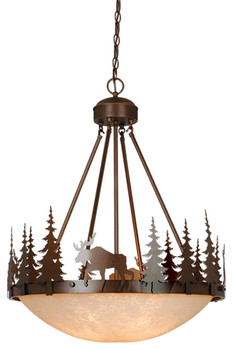 Yellowstone 24" Bowl PendantPD55624BBZ