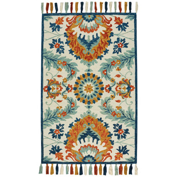 Capel Rambler-Manihari Vanilla Multi 2582_645 Hand Tufted Rugs