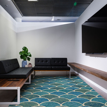 Capel Genevieve Gorder Arches Blue 2590_460 Hand Tufted Rugs