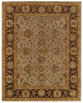 Capel Monticello-Meshed Honeydew/chocolate 3313_200 Hand Tufted Rugs