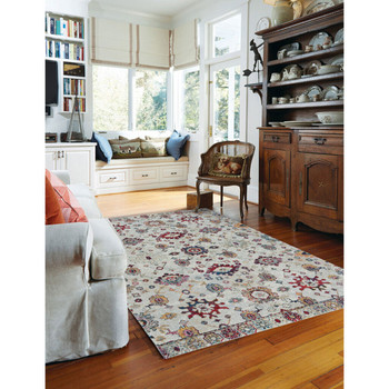 Capel Flame-Keshan Ivory 3815_650 Machine Woven Rugs