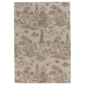 Capel Genevieve Gorder Elsinore-NY Toile Wheat 4723_675 Machine Woven Rugs