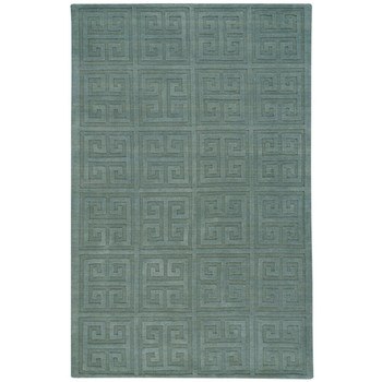 Capel Atrium-Stamp Seafoam 9403_200 Hand Loomed Area Rugs