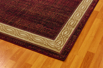Dynamic Yazd Machine-made 1770 Red Area Rugs