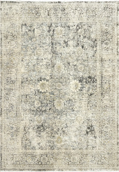 Dynamic Nirvana Machine-made 1950 Ivory/grey Area Rugs