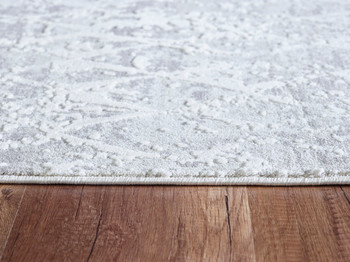 Dynamic Quartz Machine-made 27039 Ivory/silver Area Rugs