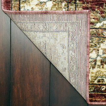 Dynamic Pearl Machine-made 3743 Burgundy Area Rugs