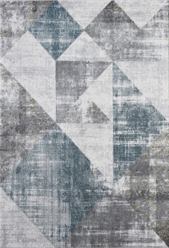 Dynamic Scope Machine-made 3773 Ivory Grey Green Area Rugs