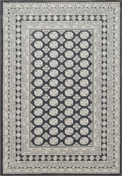 Dynamic Ancient Garden Machine-made 57102 Charcoal/silver Area Rugs