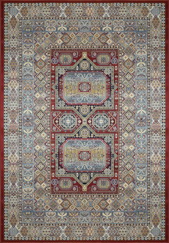 Dynamic Ancient Garden Machine-made 57147 Red Area Rugs