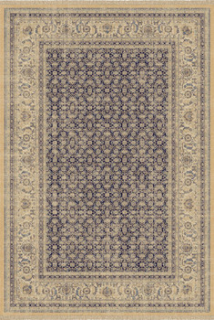 Dynamic Brilliant Machine-made 72407 Navy Area Rugs