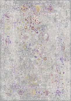 Dynamic Valley Machine-made 7982 Grey/pink/gold Area Rugs