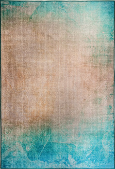Dynamic Illusion Machine-made 8874 Turquoise/beige Area Rugs