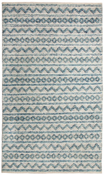 Dynamic Heirloom Handmade 91004 Teal/ivory Area Rugs